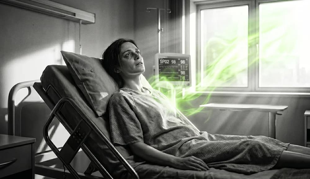 Woman in warm sunlight — light as an underestimated biological healing factor